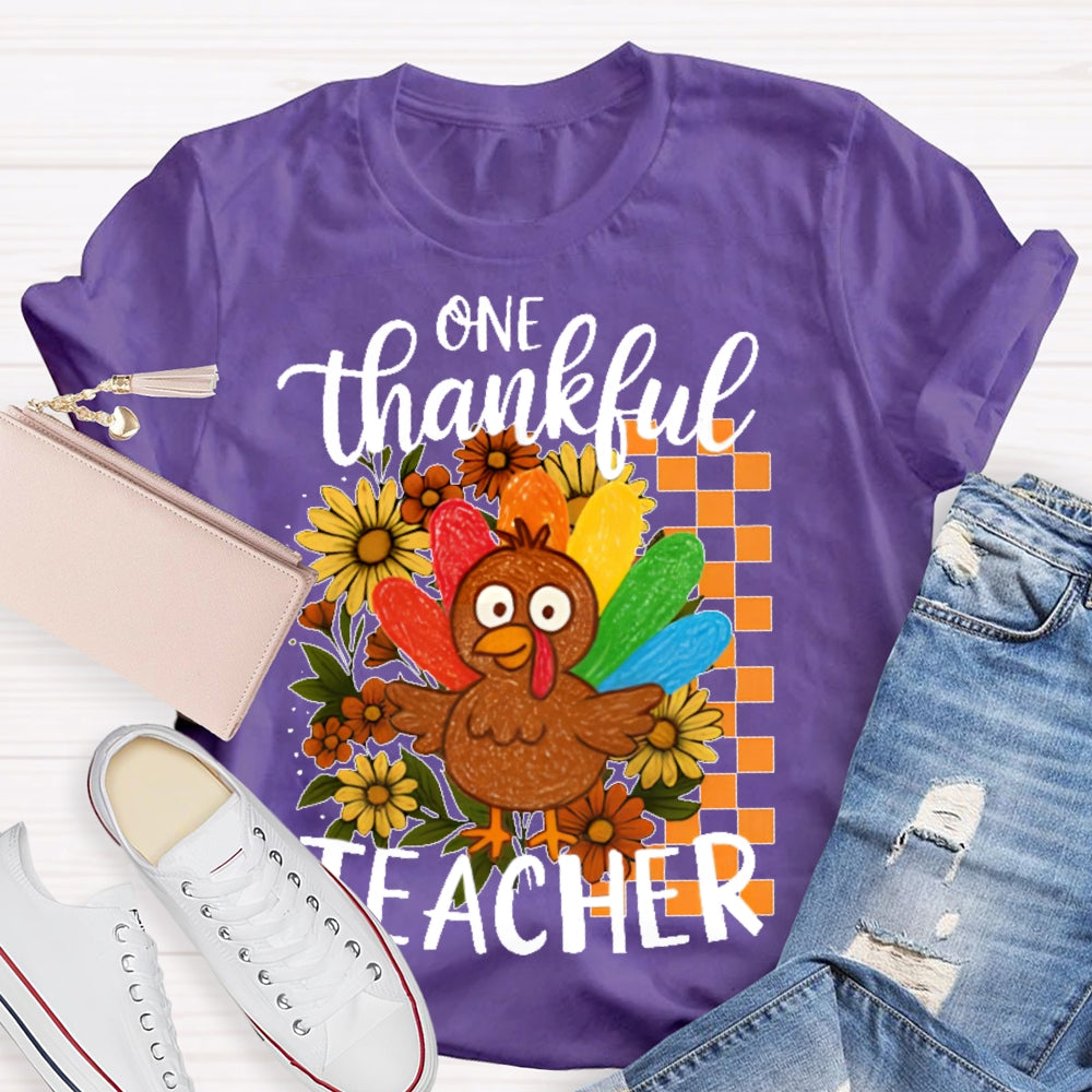 One Thankful Teacher T-shirt