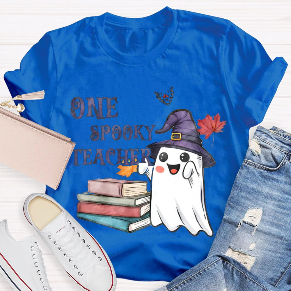 One Spook Teacher Halloween T-Shirt