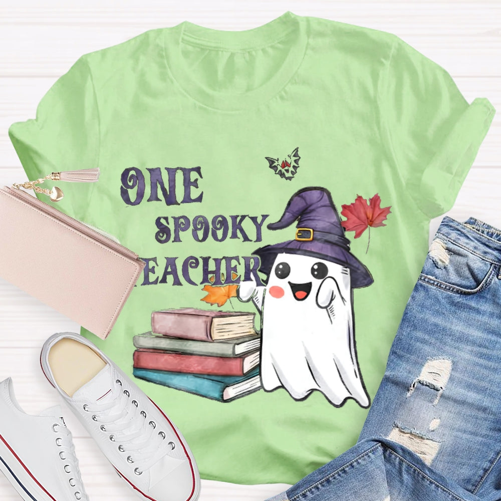 One Spook Teacher Halloween T-Shirt