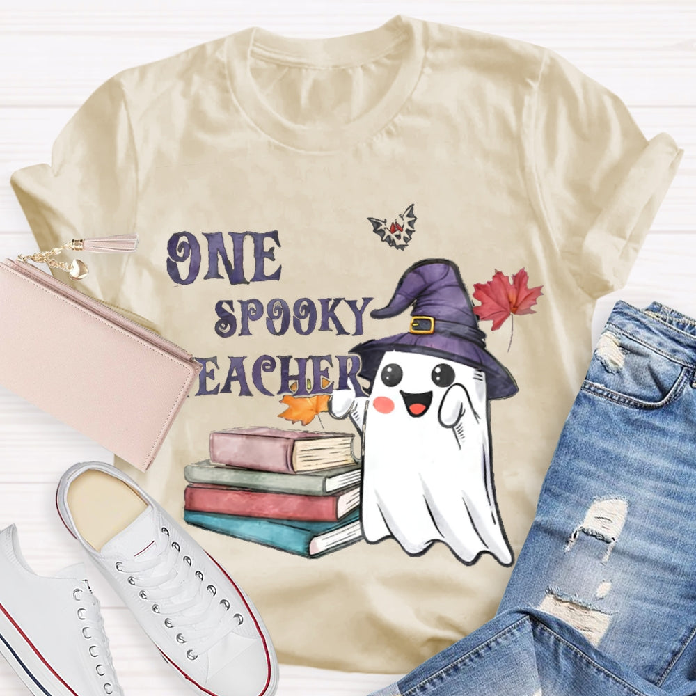 One Spook Teacher Halloween T-Shirt