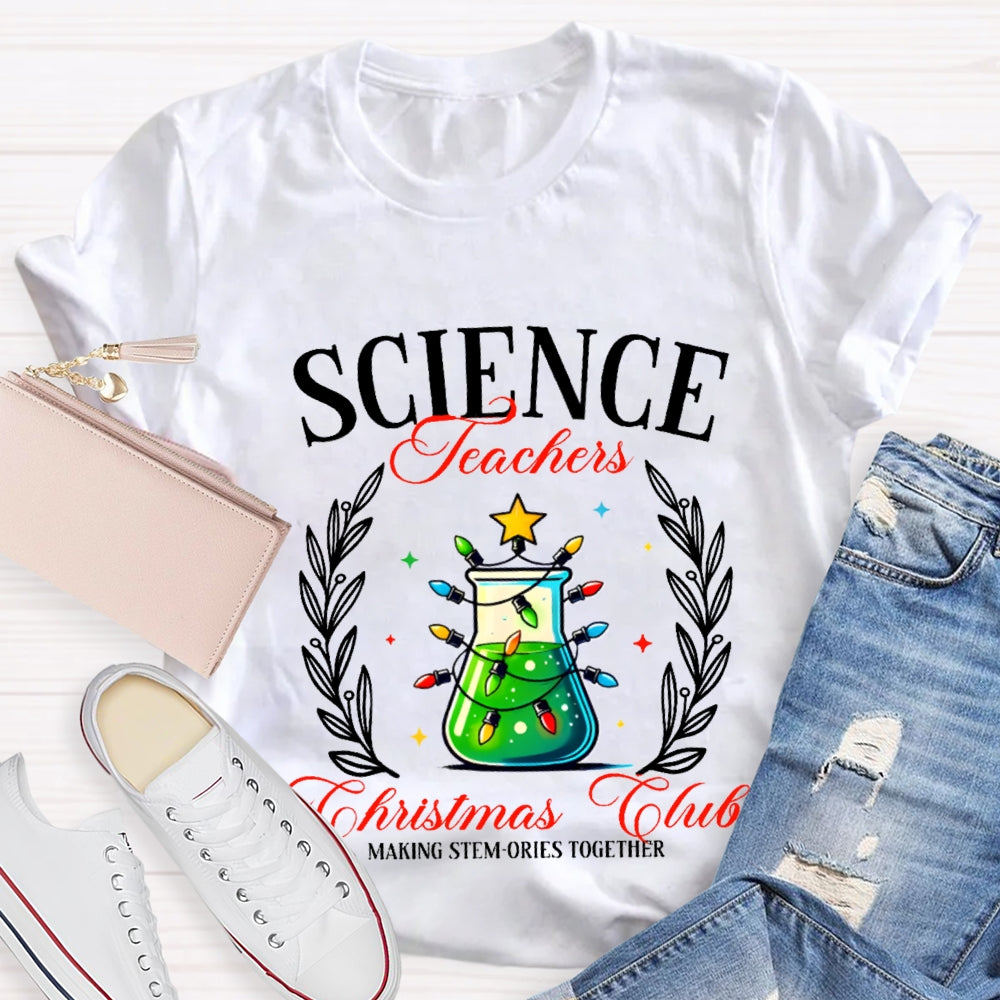 Science Teacher Christmas Club T-shirt