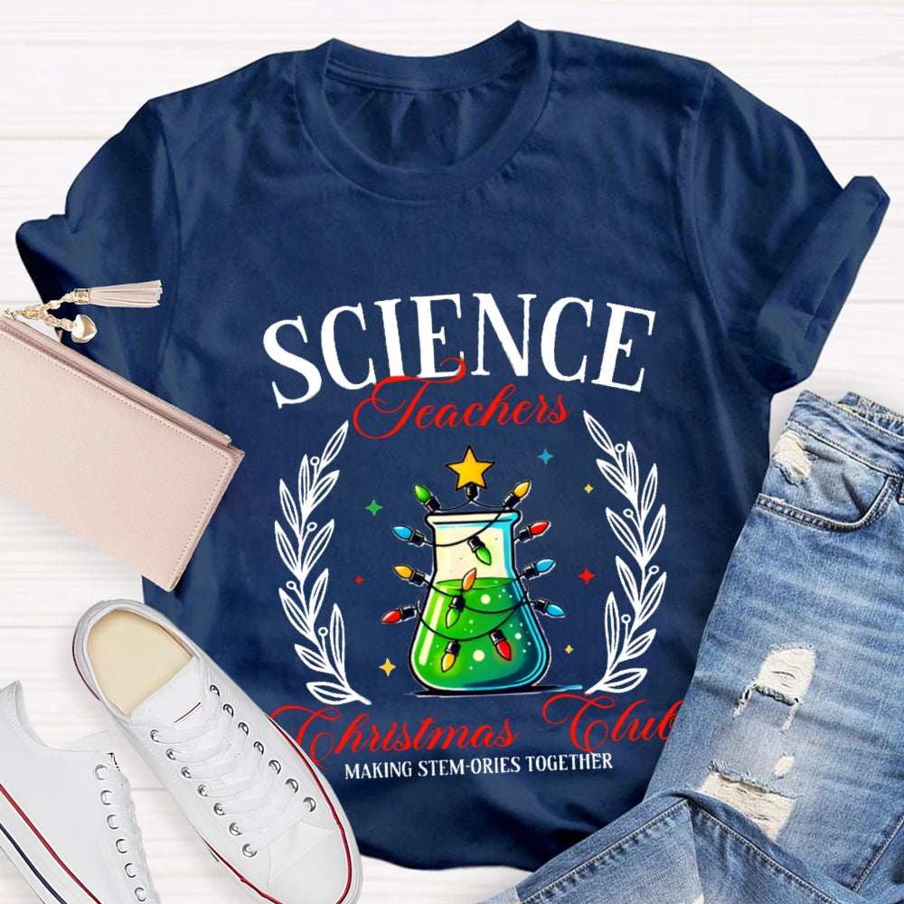 Science Teacher Christmas Club T-shirt