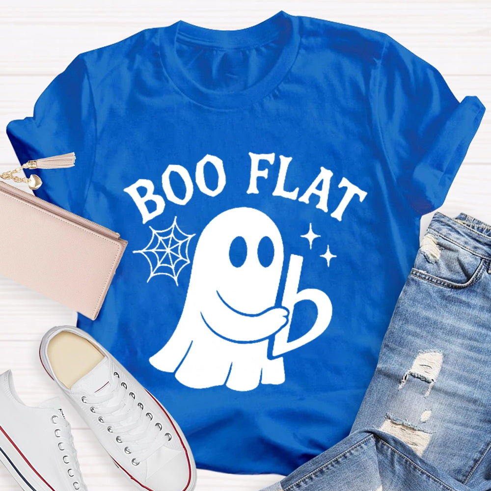 Boo Flat A Cute Little Ghost Halloween T-shirt