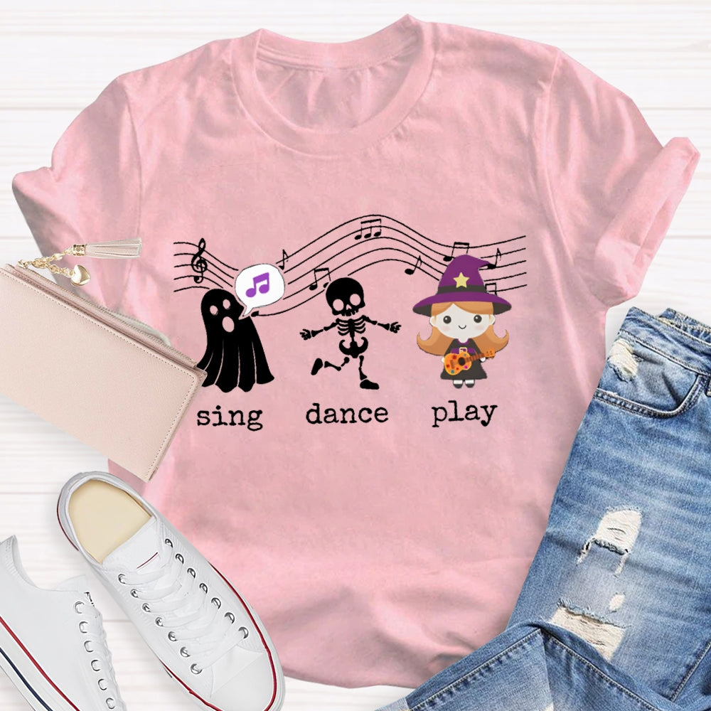 Sing Dance Play The Singing Little Girl And The Ghost T-shirt