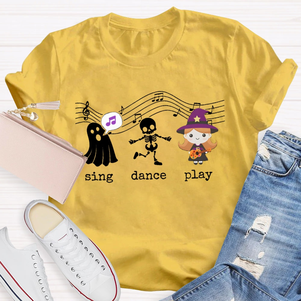 Sing Dance Play The Singing Little Girl And The Ghost T-shirt