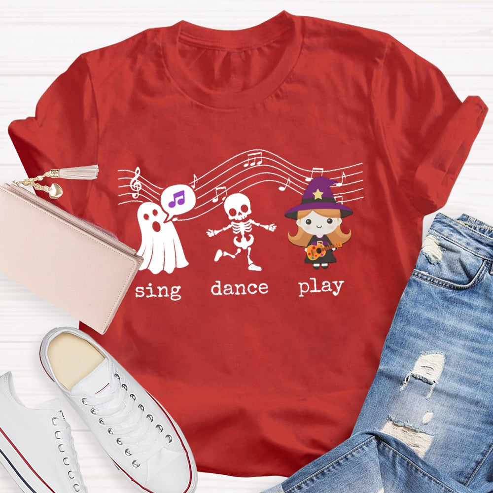 Sing Dance Play The Singing Little Girl And The Ghost T-shirt