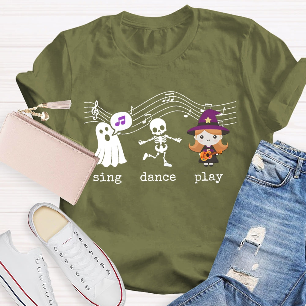 Sing Dance Play The Singing Little Girl And The Ghost T-shirt