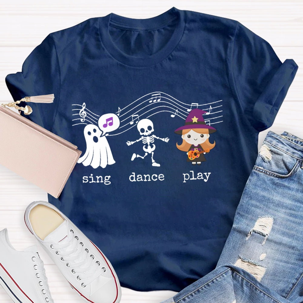 Sing Dance Play The Singing Little Girl And The Ghost T-shirt