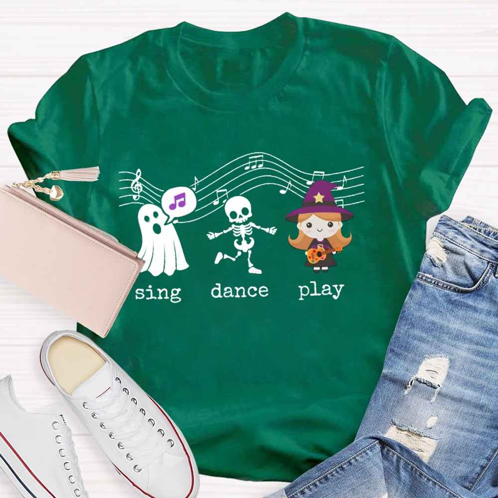 Sing Dance Play The Singing Little Girl And The Ghost T-shirt