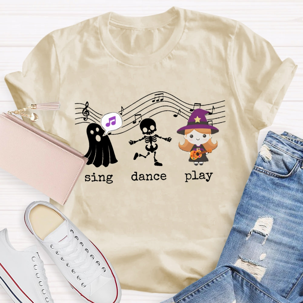 Sing Dance Play The Singing Little Girl And The Ghost T-shirt