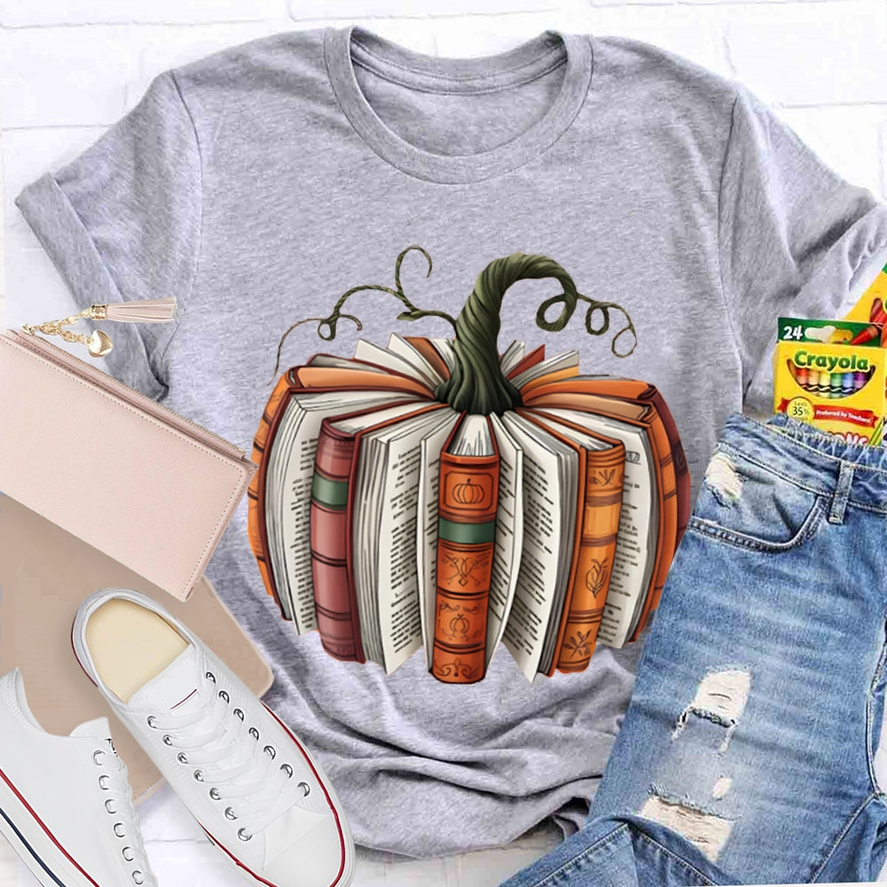 Pumpkin Books Halloween T-shirt