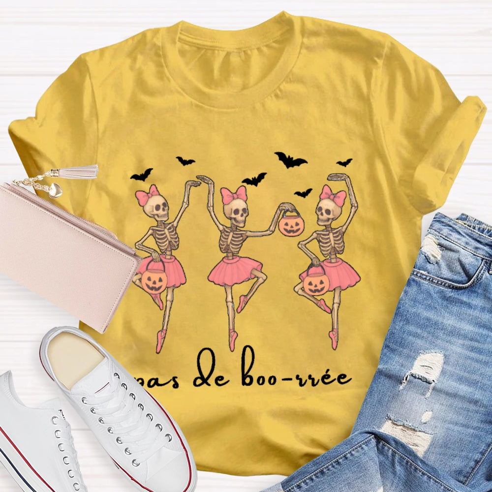 Pas De Boo Rree Ghosts And Pumpkins Halloween T-shirt
