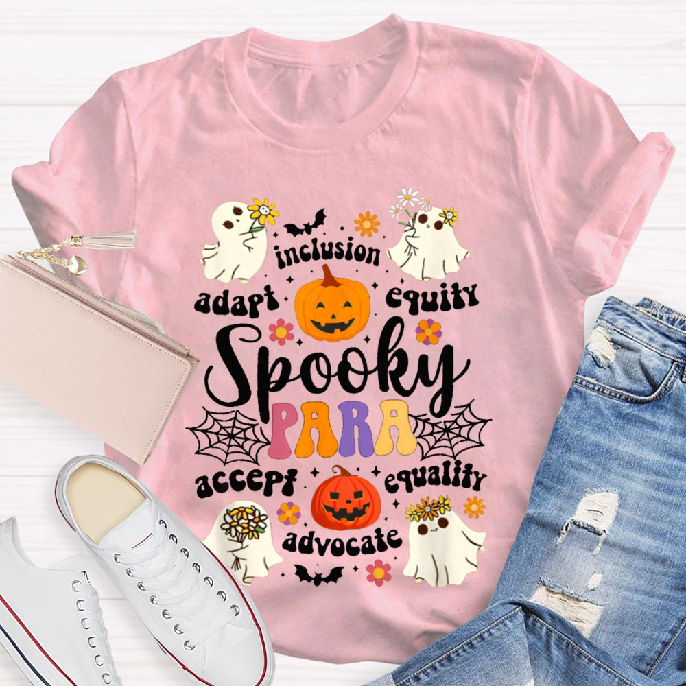 Spooky Para Accept Equality Advocate T-shirt