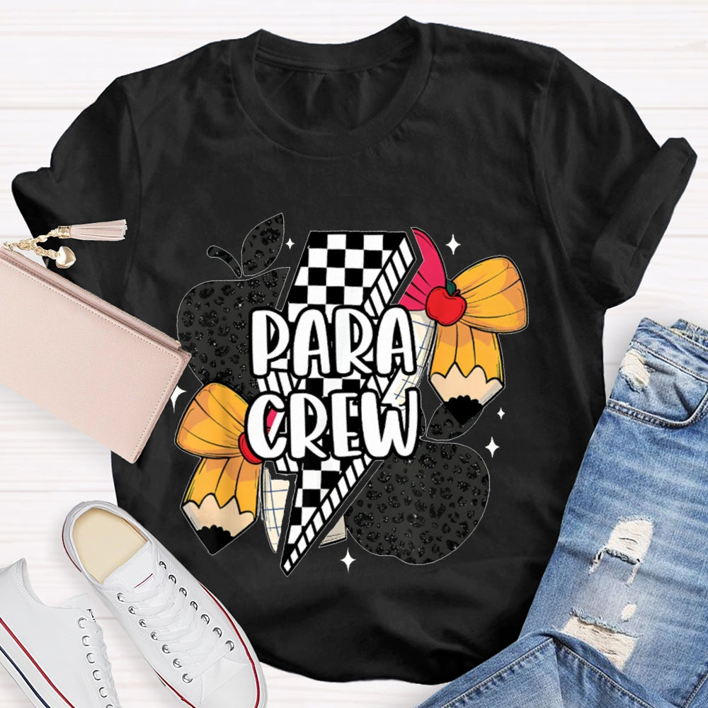 Para Crew Bow Apple And Lightning T-shirt
