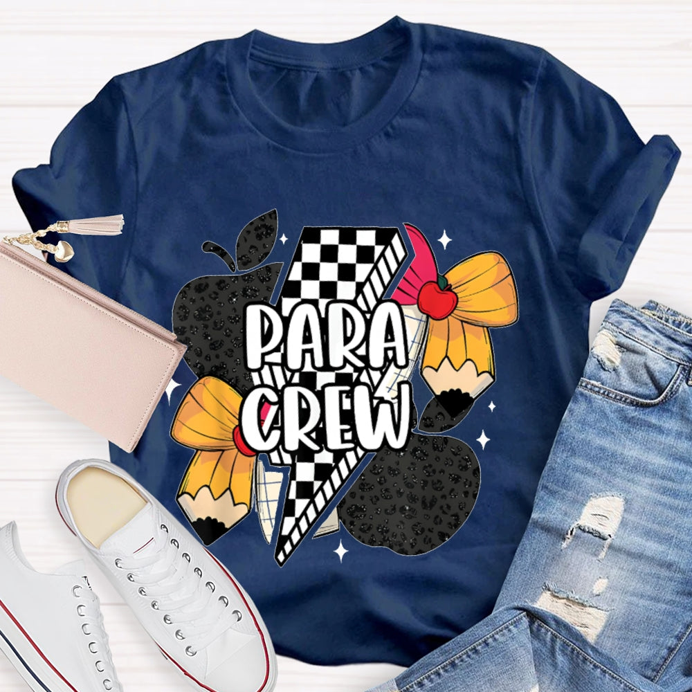 Para Crew Bow Apple And Lightning T-shirt