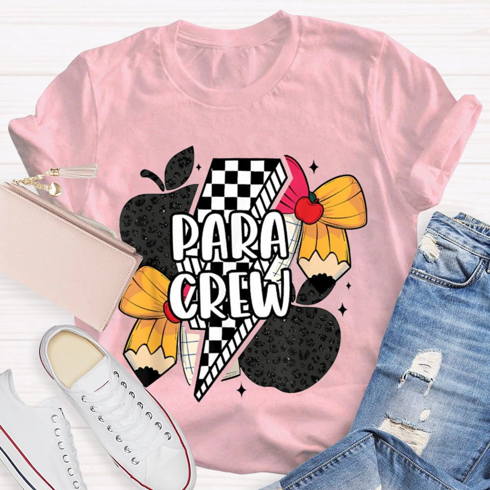 Para Crew Bow Apple And Lightning T-shirt