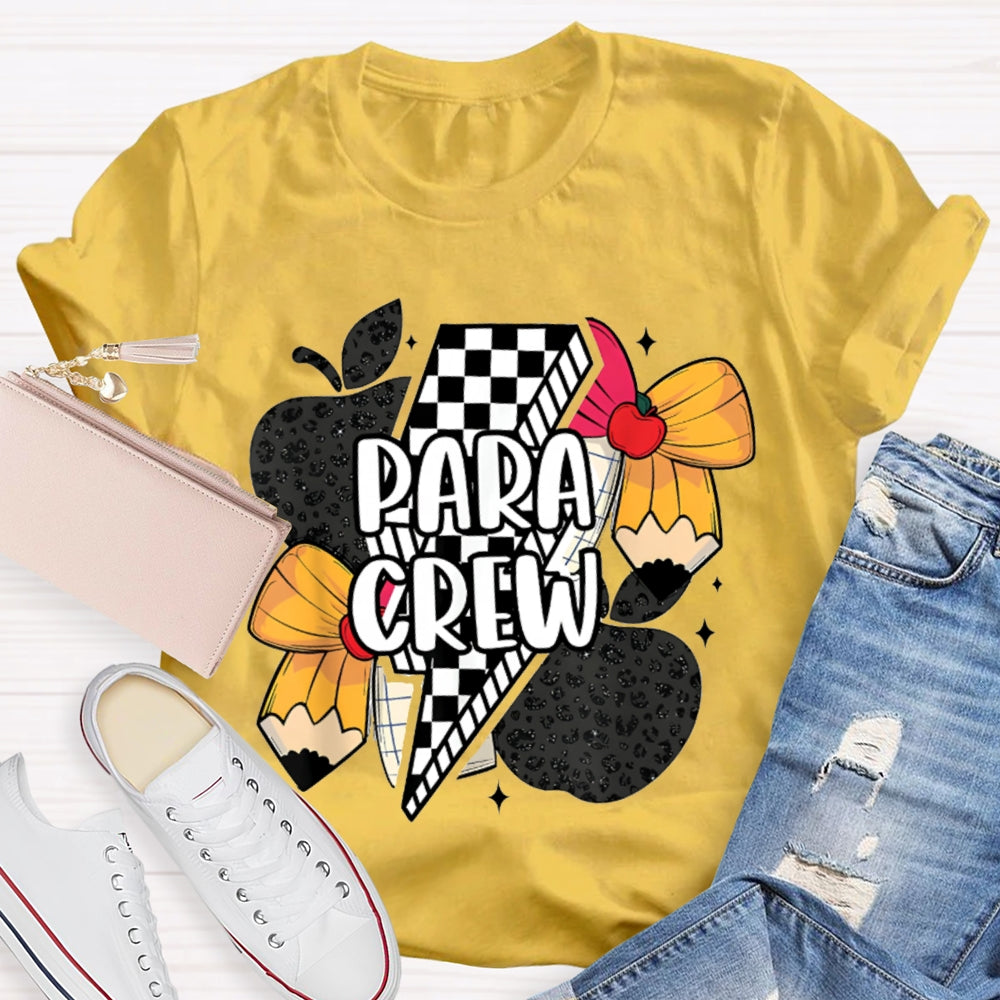 Para Crew Bow Apple And Lightning T-shirt