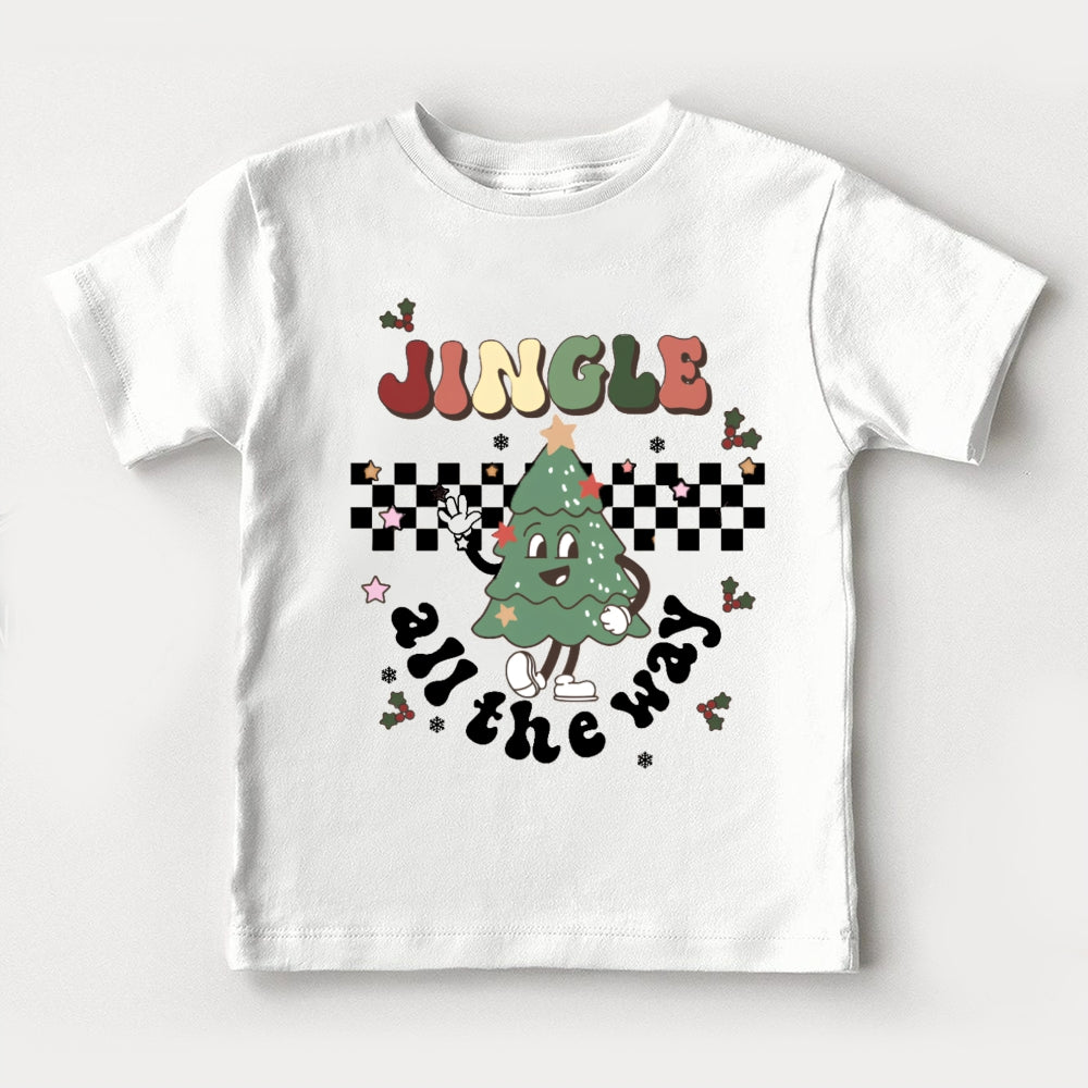 Personalized Name All The Way Christmas Toddler T-shirts