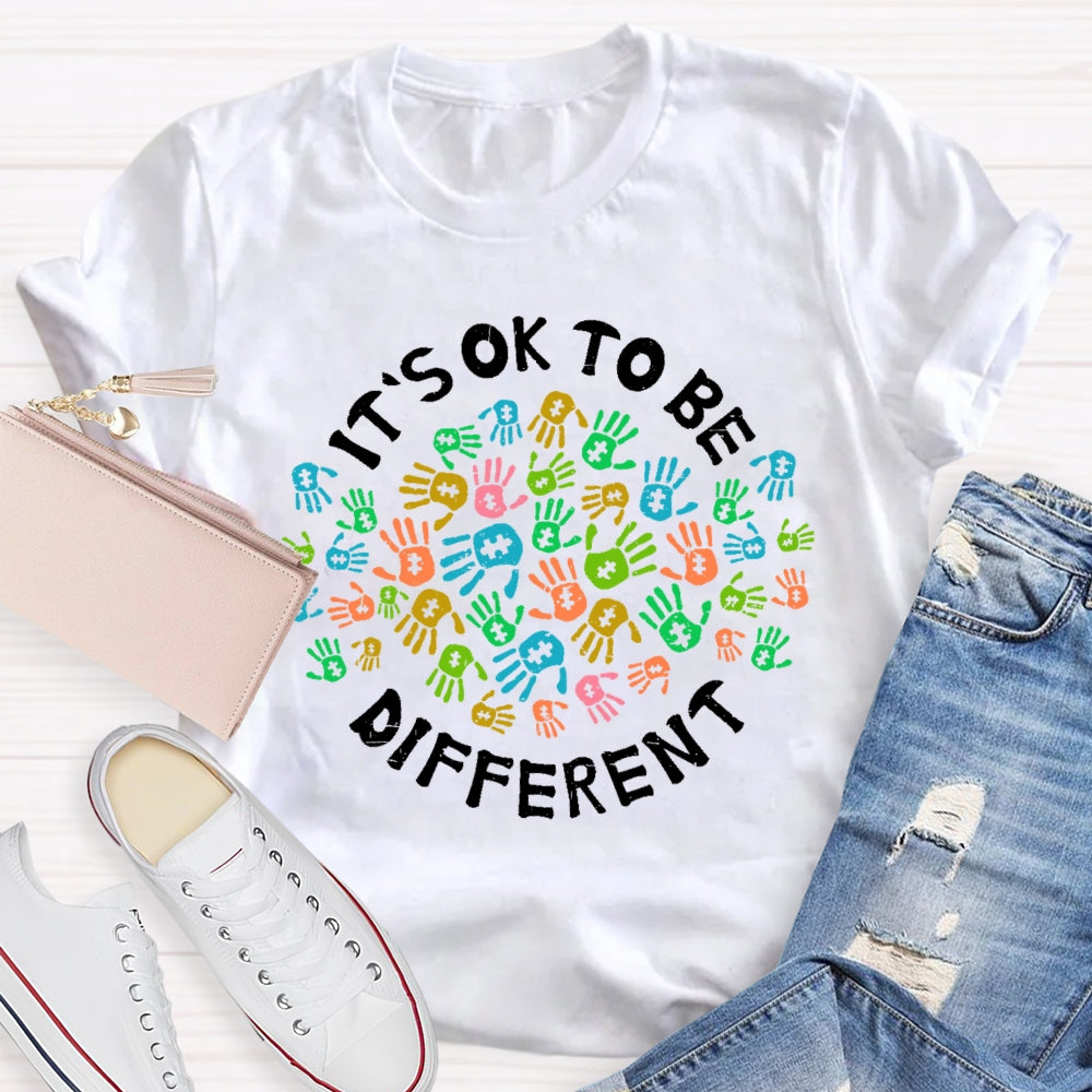Autism Awareness It's Ok To Be Different  T-shirt