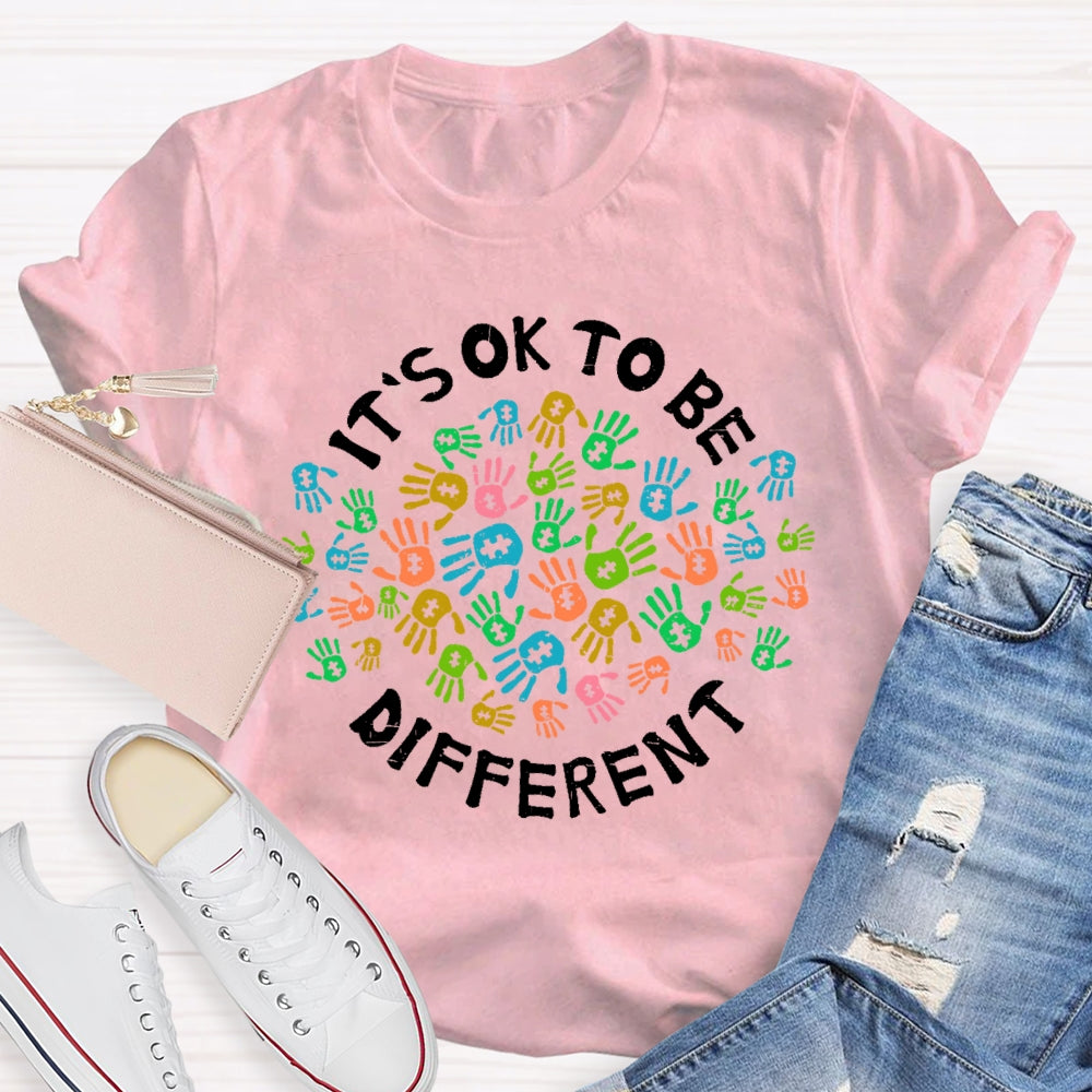Autism Awareness It's Ok To Be Different  T-shirt
