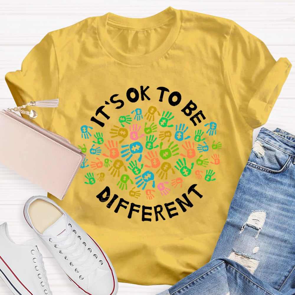 Autism Awareness It's Ok To Be Different  T-shirt