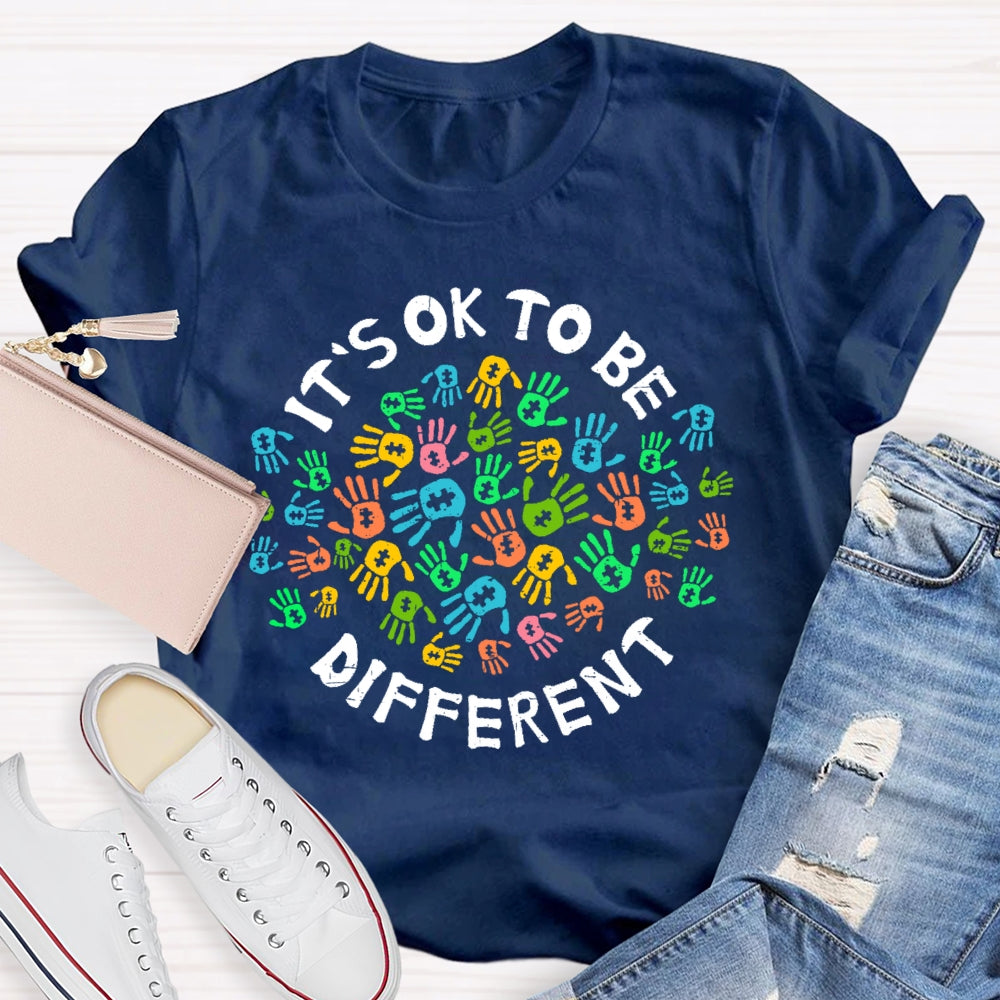 Autism Awareness It's Ok To Be Different  T-shirt