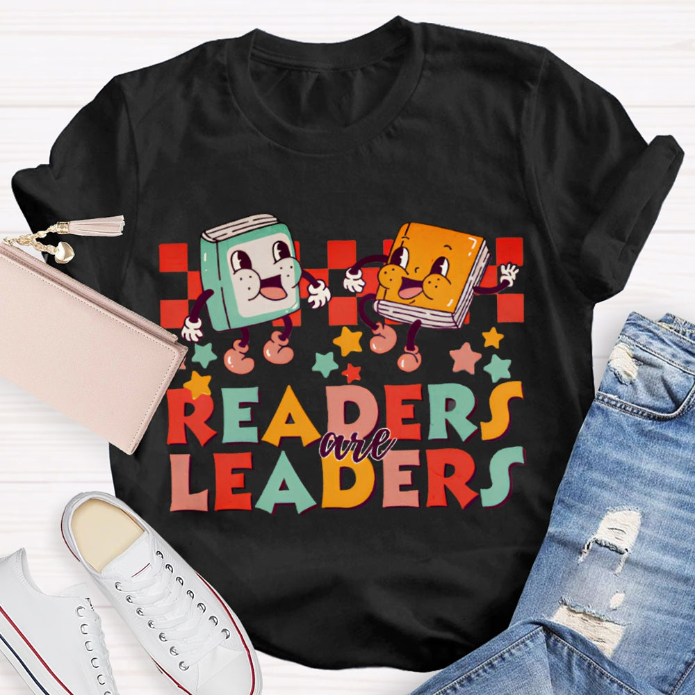Readers Are Leaders Color Fonts T-shirt