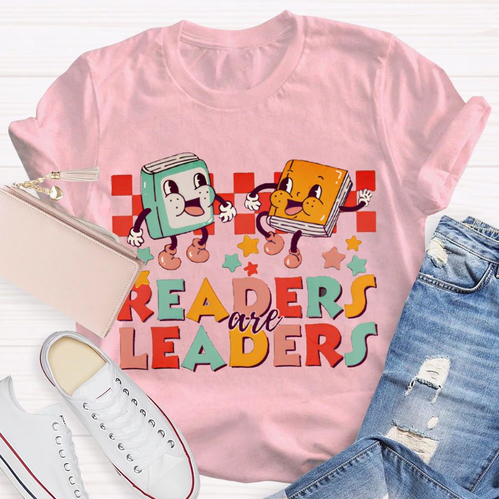 Readers Are Leaders Color Fonts T-shirt