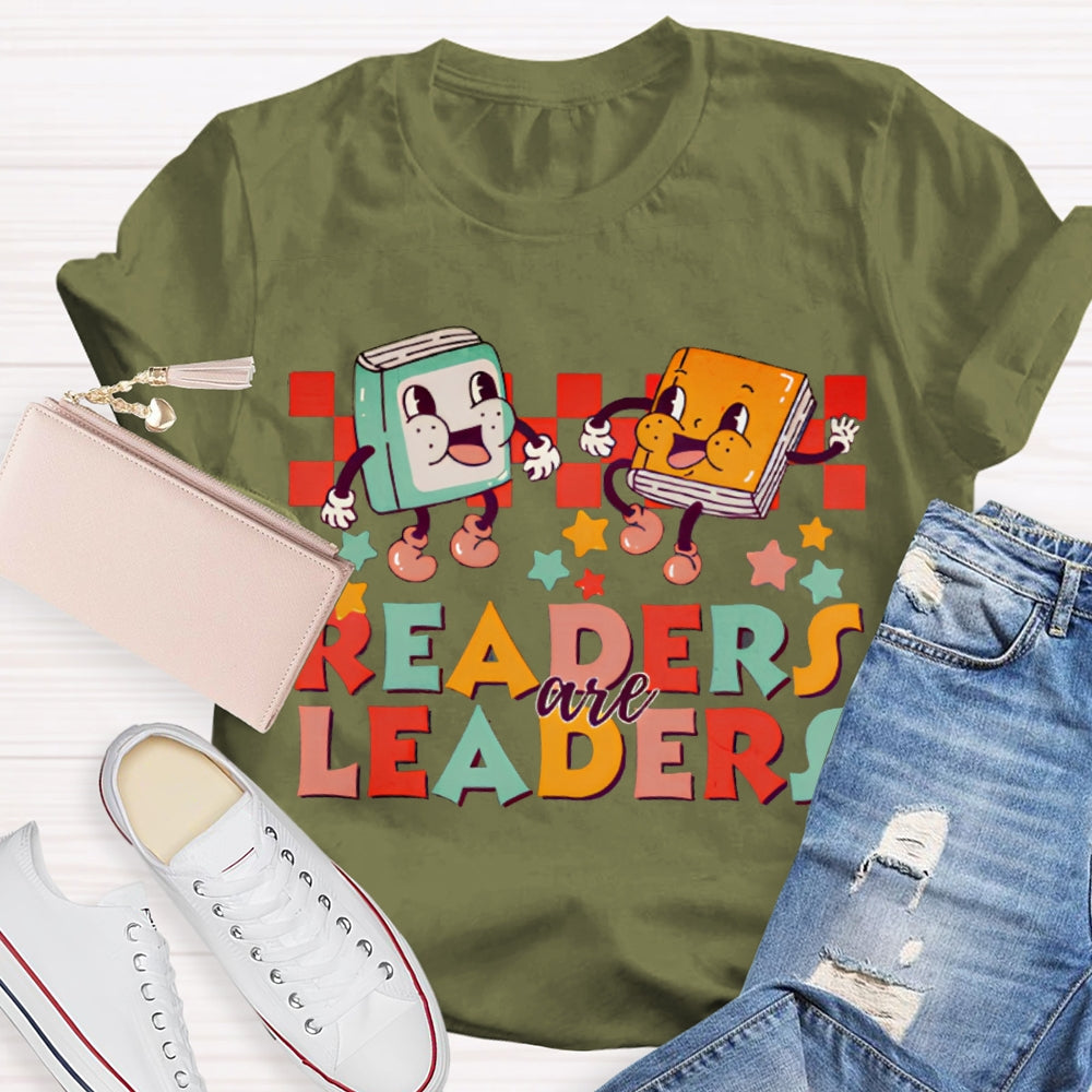 Readers Are Leaders Color Fonts T-shirt