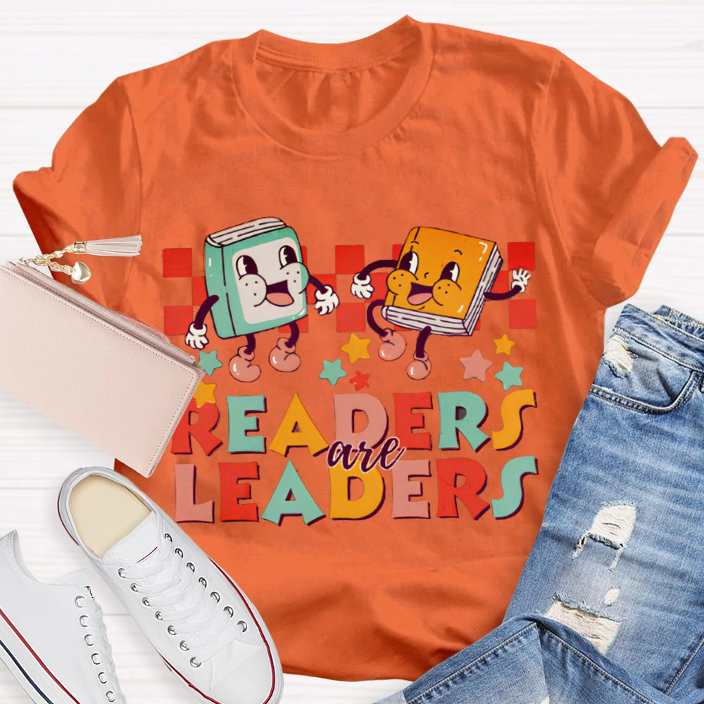 Readers Are Leaders Color Fonts T-shirt