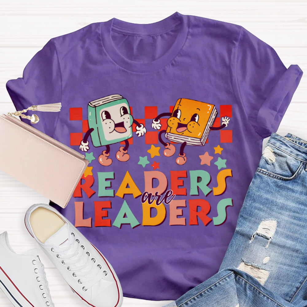 Readers Are Leaders Color Fonts T-shirt