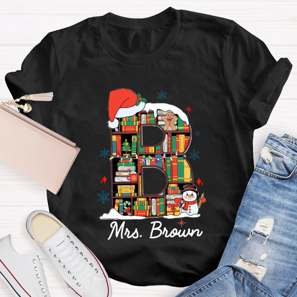 Personalized Name Christmas Atmosphere T-Shirt