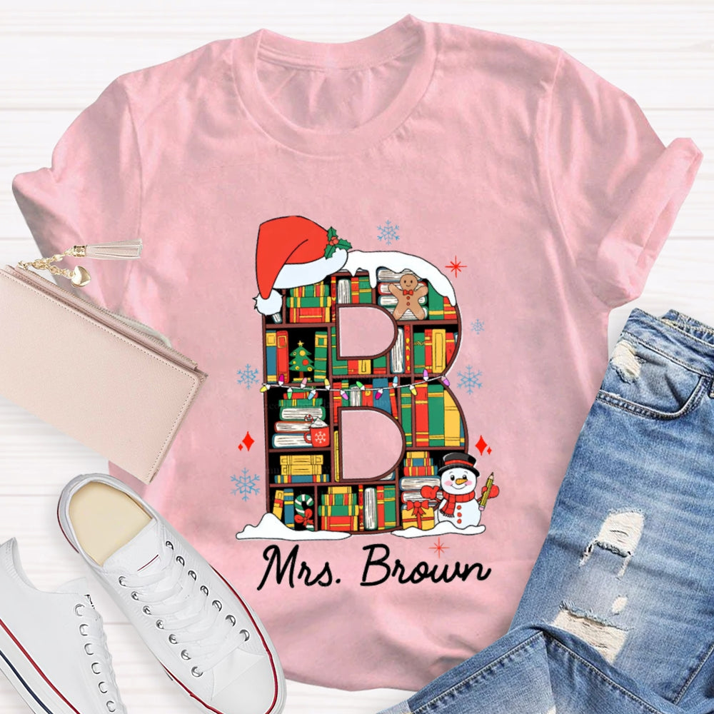 Personalized Name Christmas Atmosphere T-Shirt
