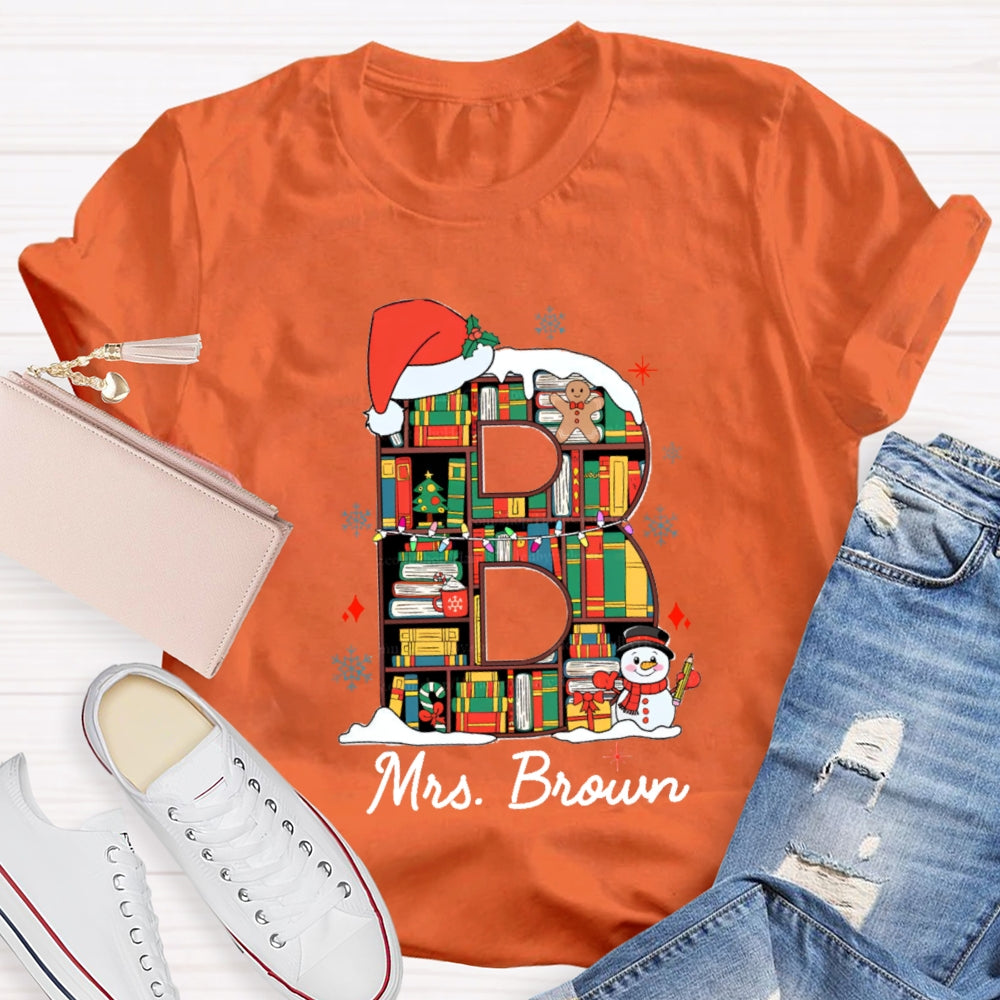 Personalized Name Christmas Atmosphere T-Shirt