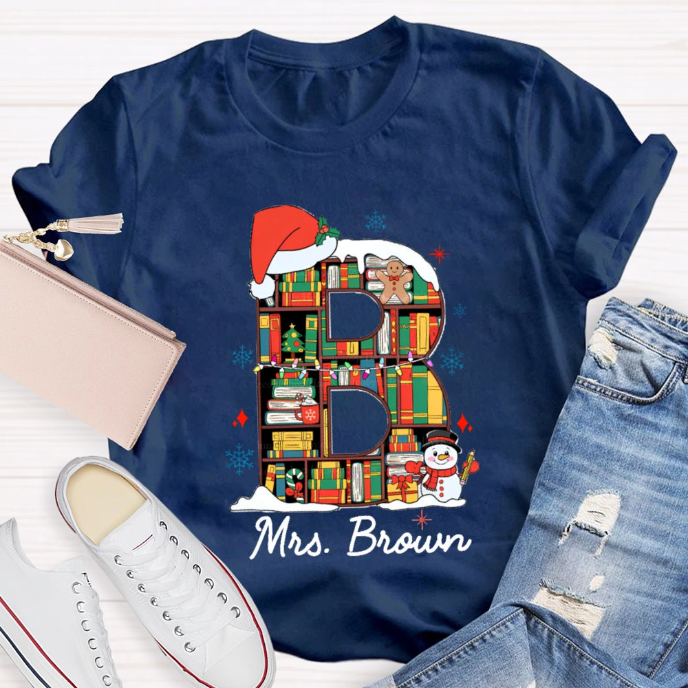 Personalized Name Christmas Atmosphere T-Shirt