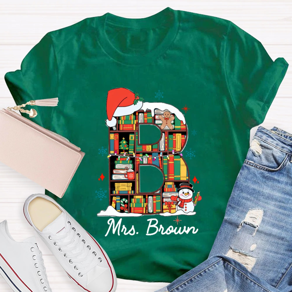 Personalized Name Christmas Atmosphere T-Shirt