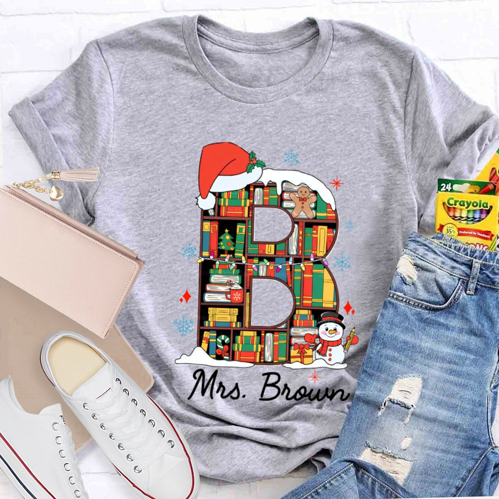 Personalized Name Christmas Atmosphere T-Shirt