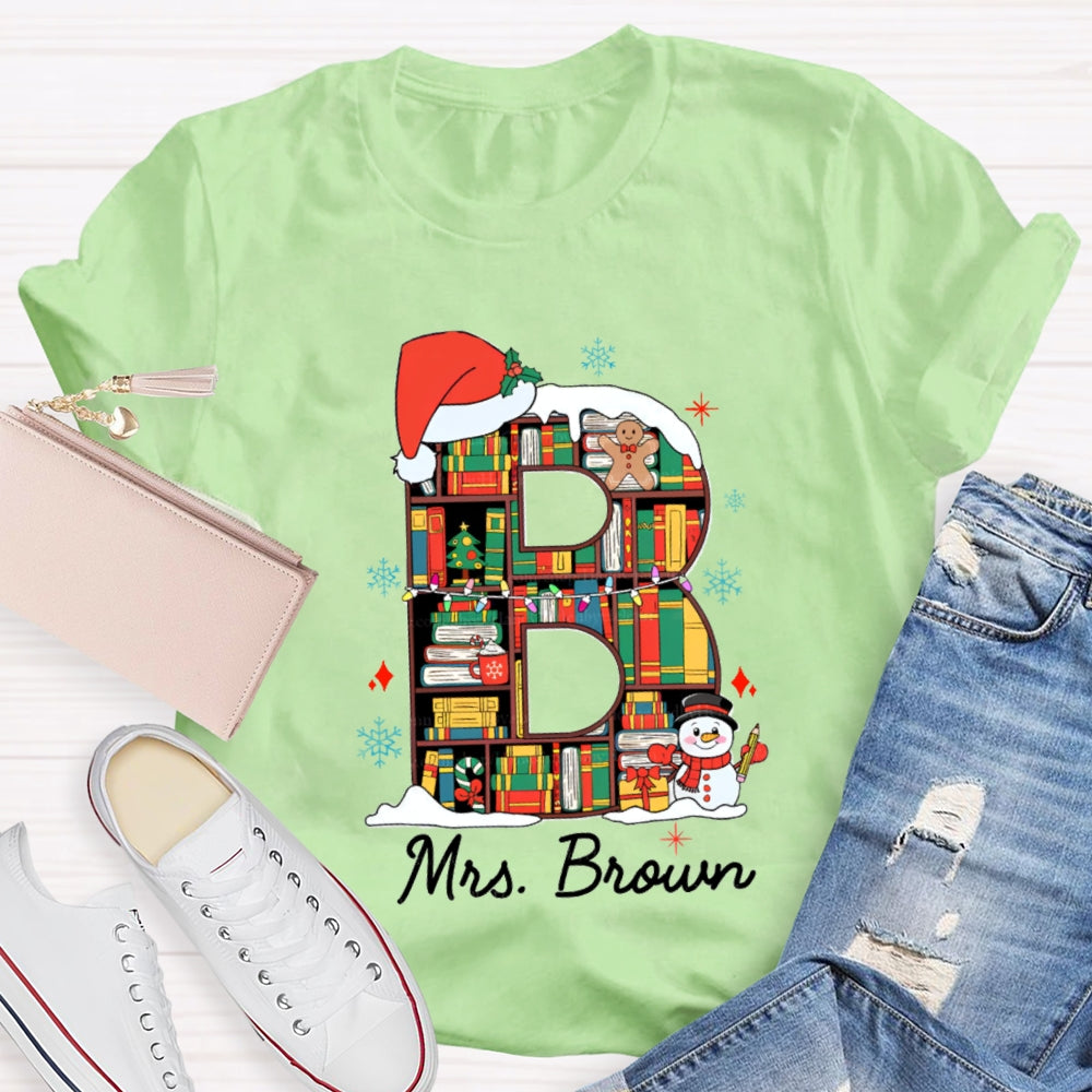 Personalized Name Christmas Atmosphere T-Shirt