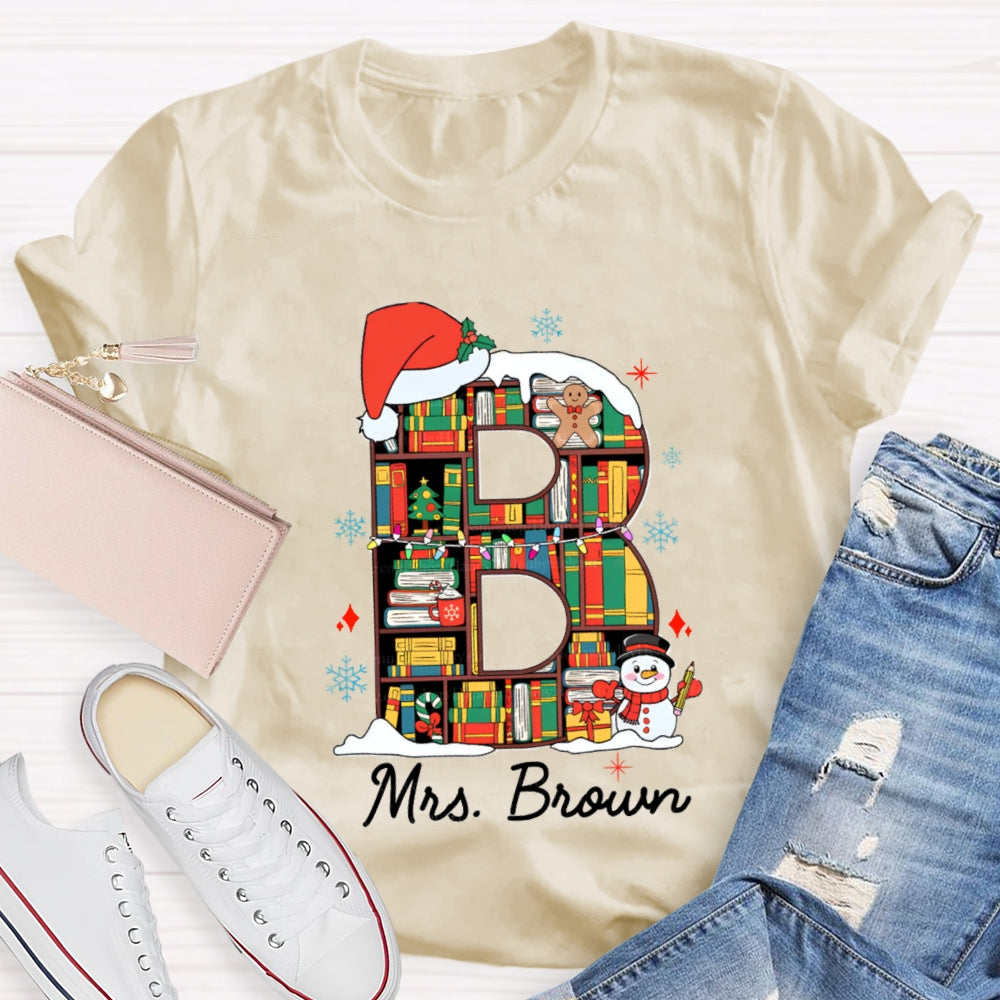 Personalized Name Christmas Atmosphere T-Shirt