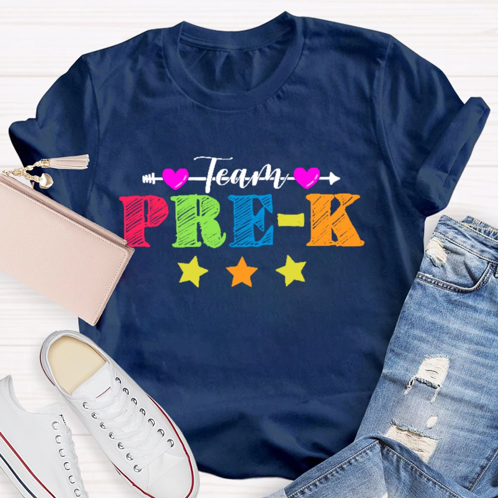 Personalized Grade Team Pre-K Shirt PreSchool Teacher Student  T-shirt