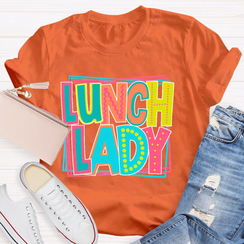 Lunch Lady Colorful Box T-shirt