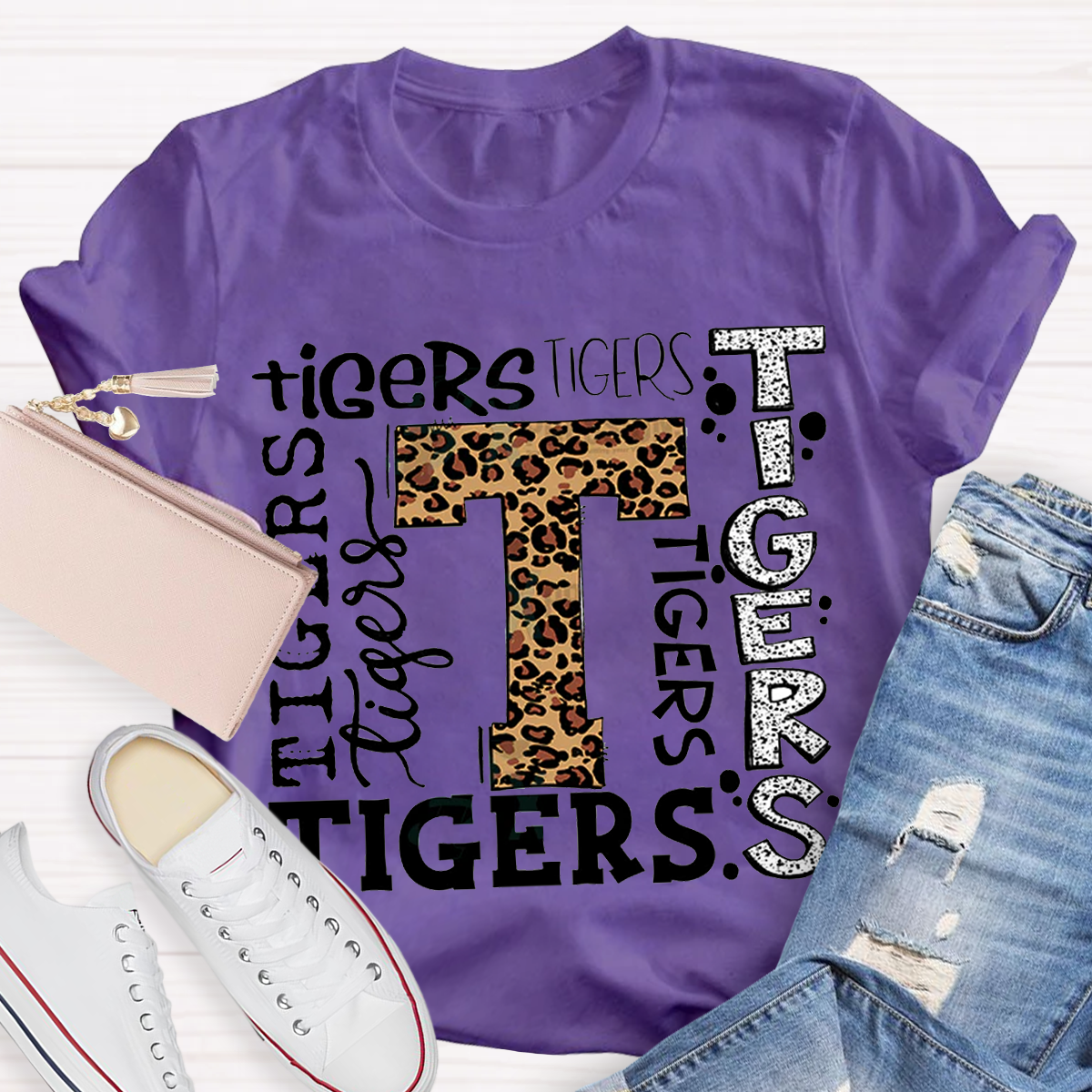 Personalized School Mascot Teacher T-Shirt