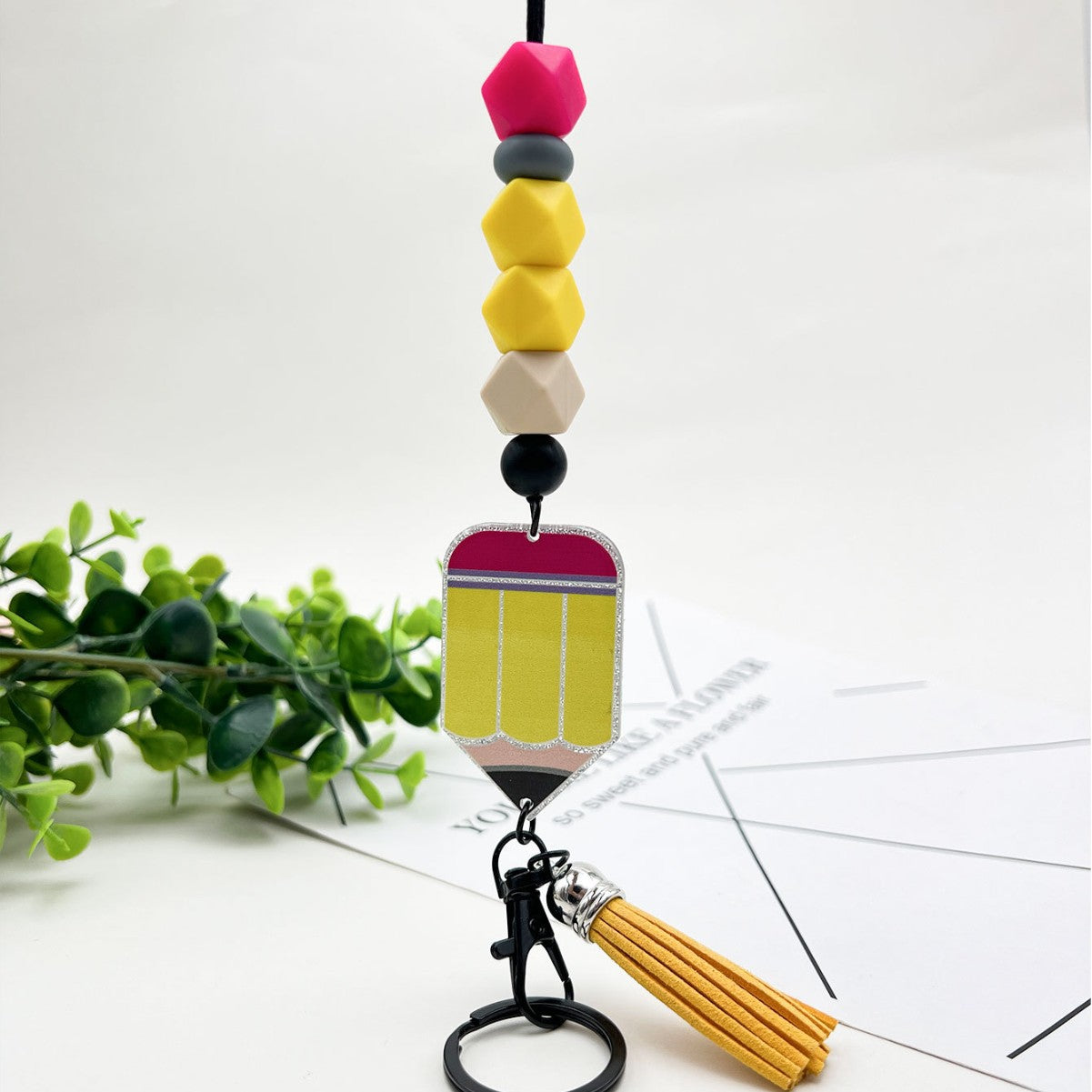 Acrylic pencil Key chain Lanyard