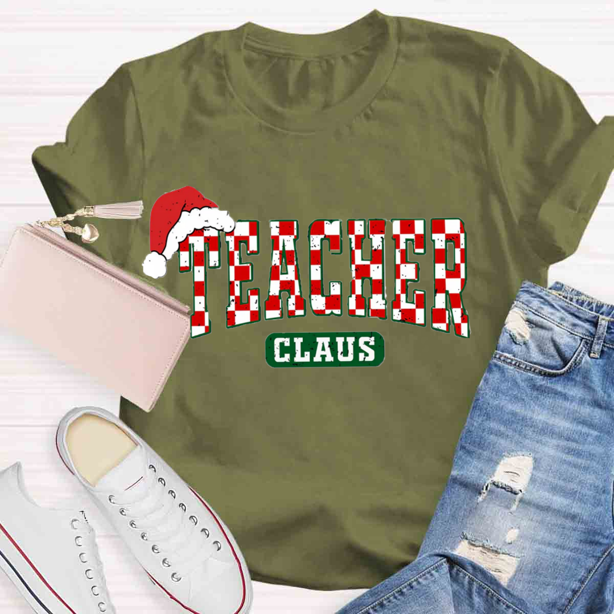 Teacher Claus Christmas  T-Shirt