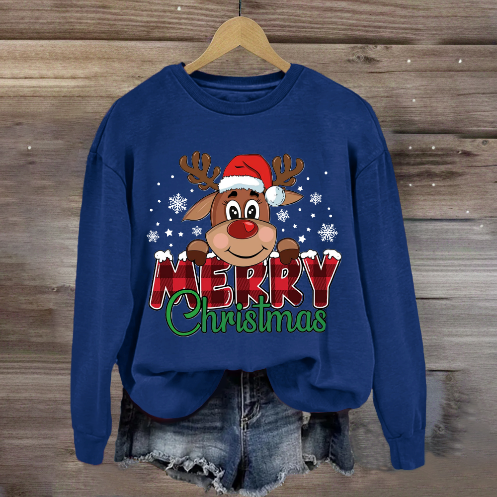 Reindeer Merry Christmas  Sweatshirt