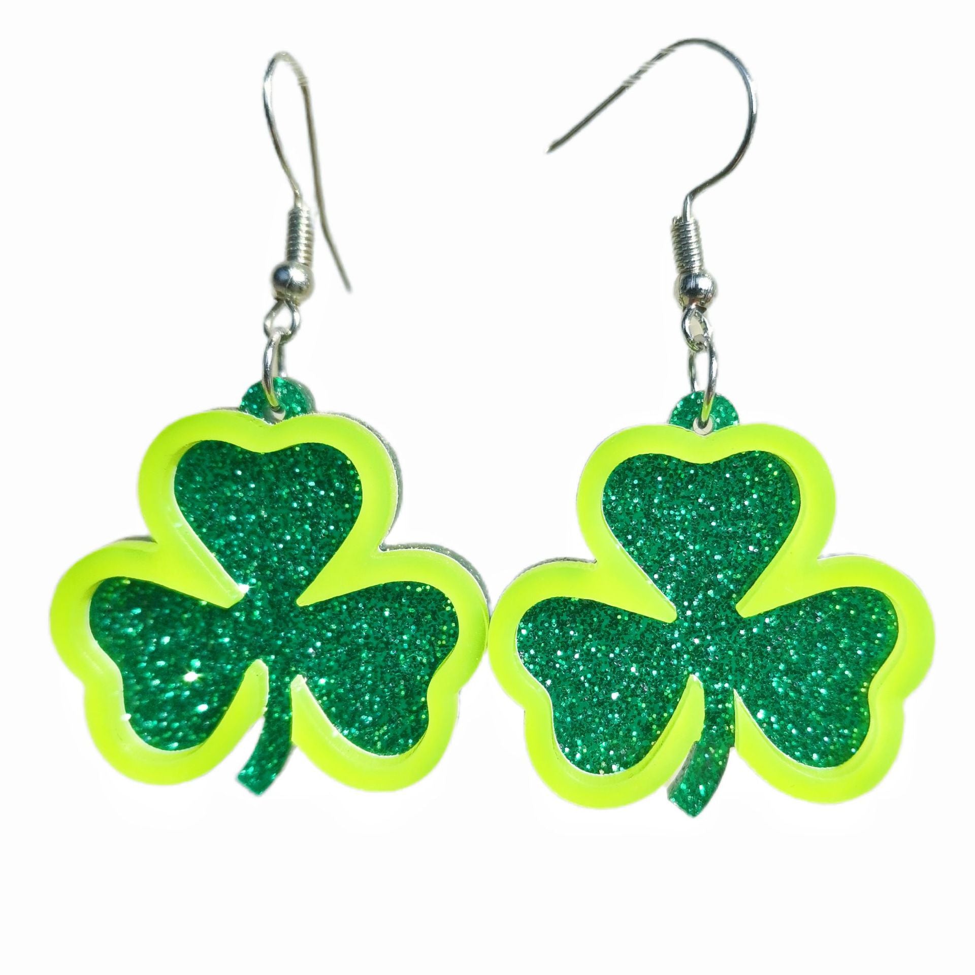 Clover Saint Patrick'S Day Clover Earrings