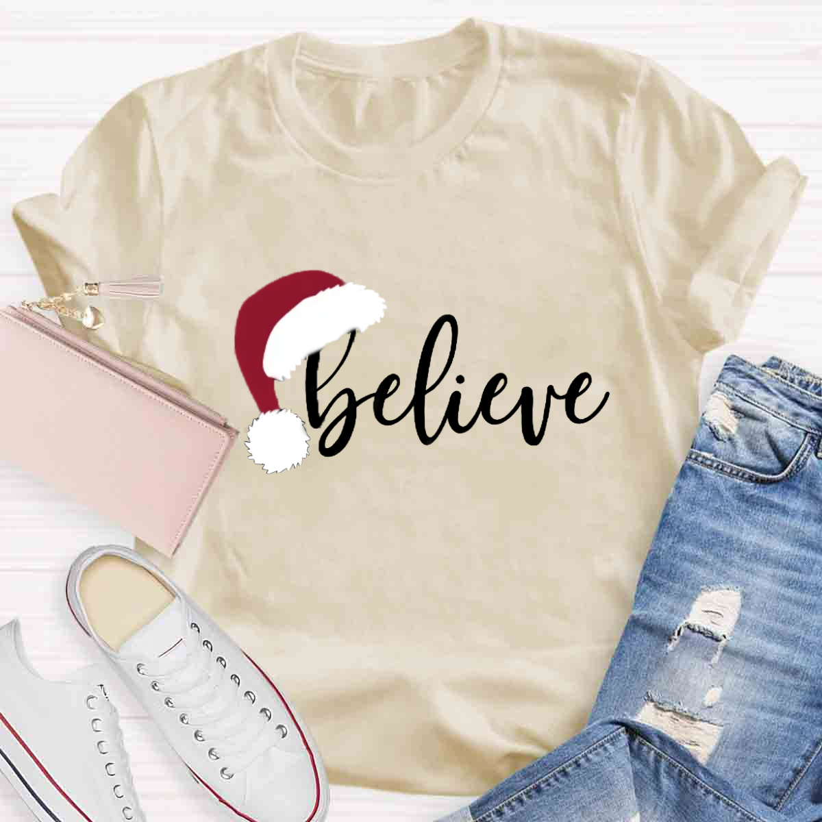 Believe Christmas Teacher T-Shirt