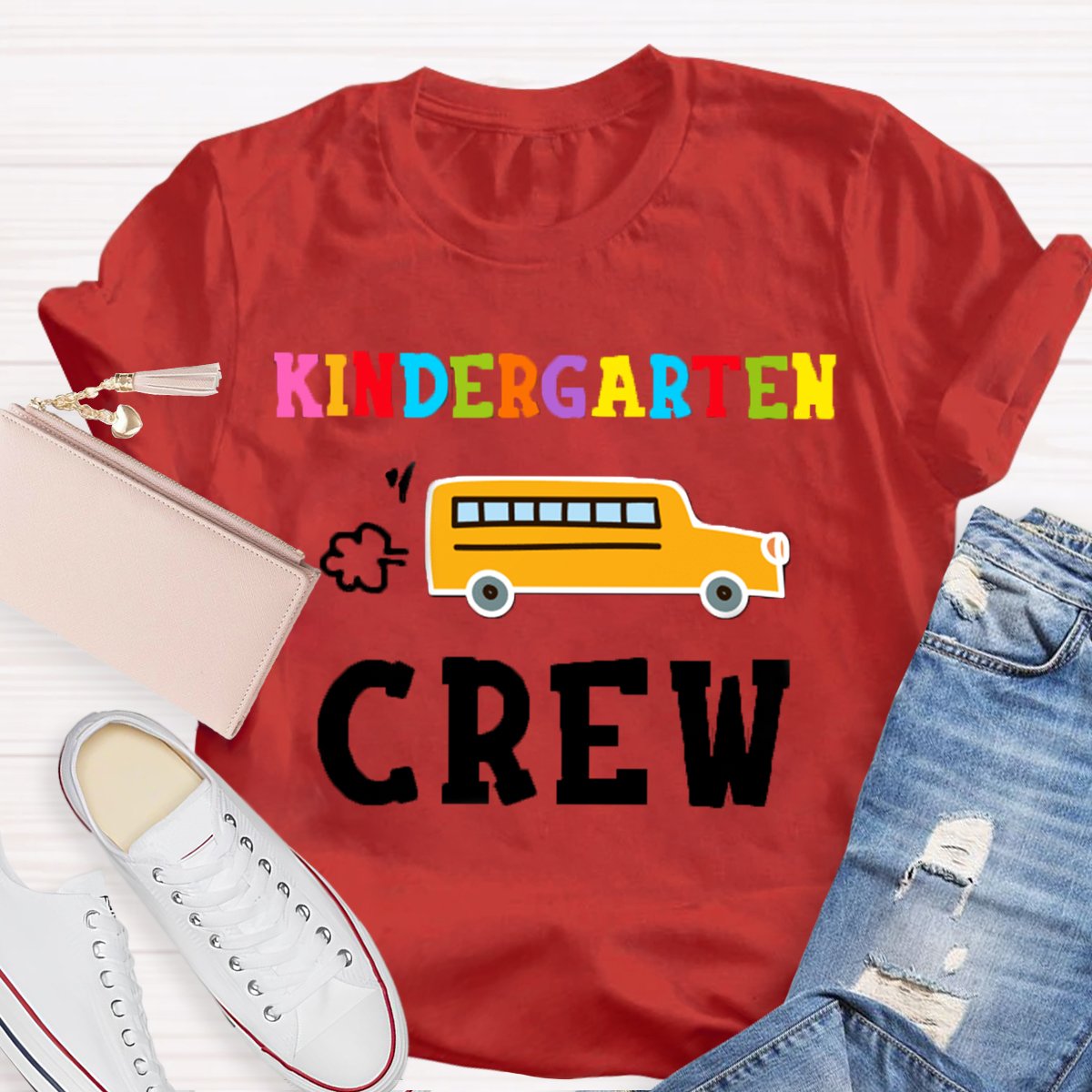 Personalized Grade School Bus Back To School T-Shirt