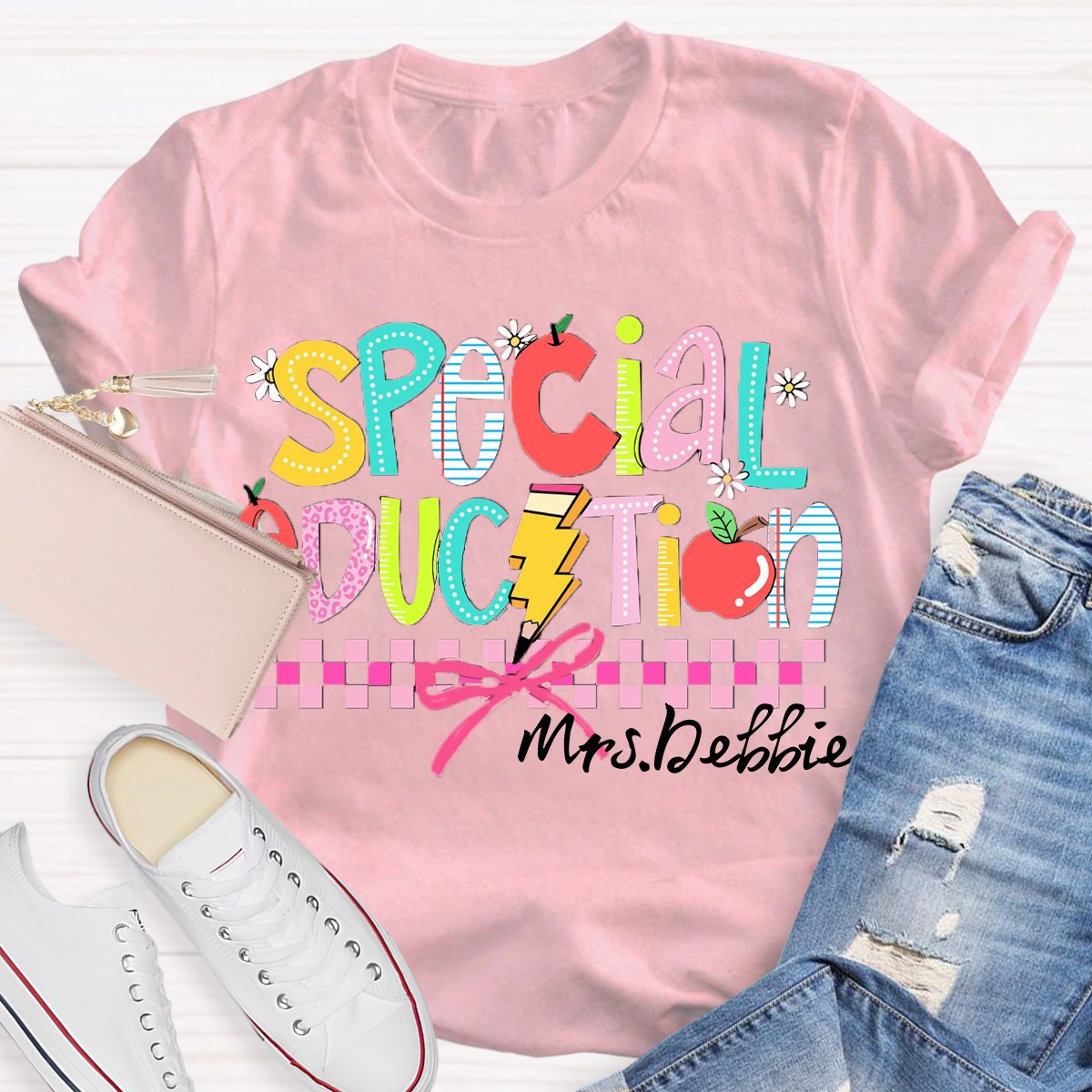 Personalized Name Special Education Teacher Shirt