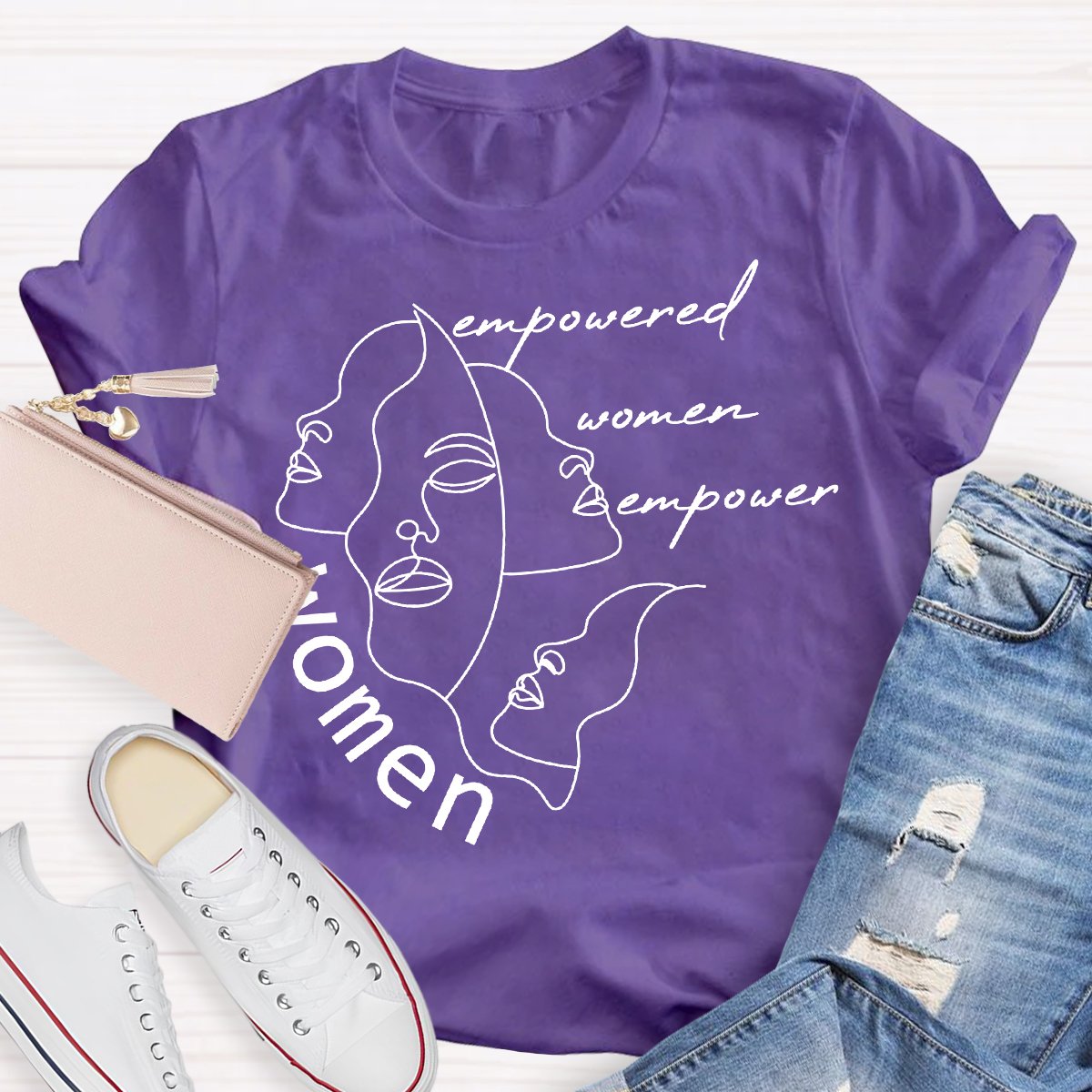 Empowered Women Bempower Women Teacher Shirt